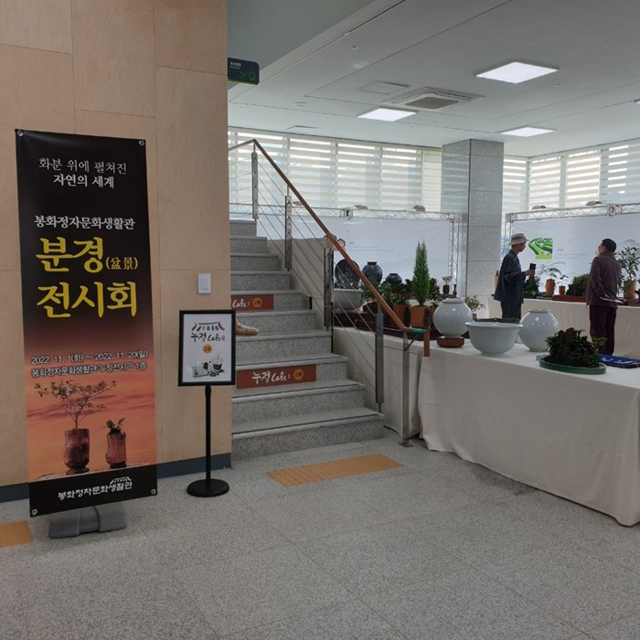 4.봉화정자문화생활관 분경(盆景) 전시회 개최 (2022.11.1~2022.11.23)